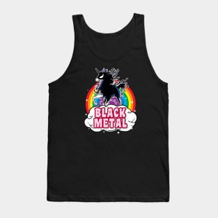 Black Metal Unicorn Tank Top